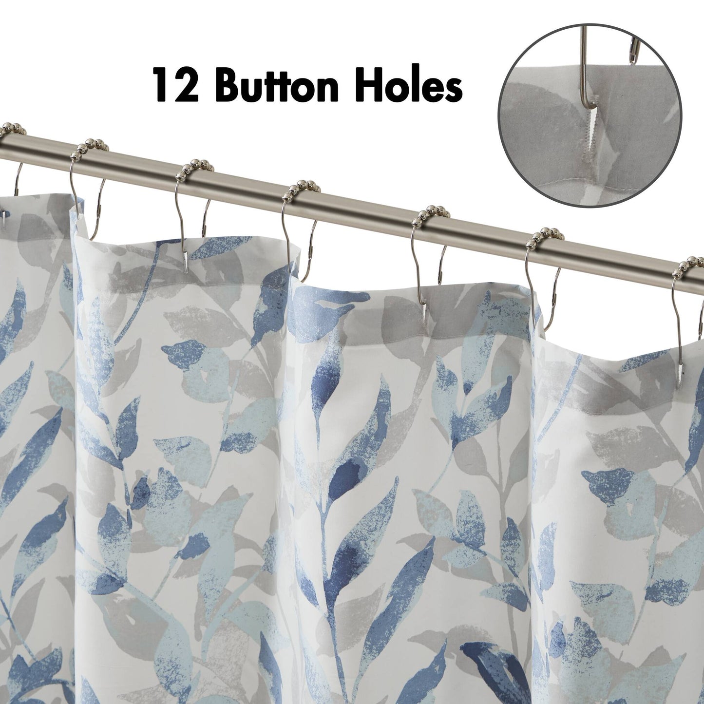 Madison Park Essentials Botanical Printed Shower Curtain