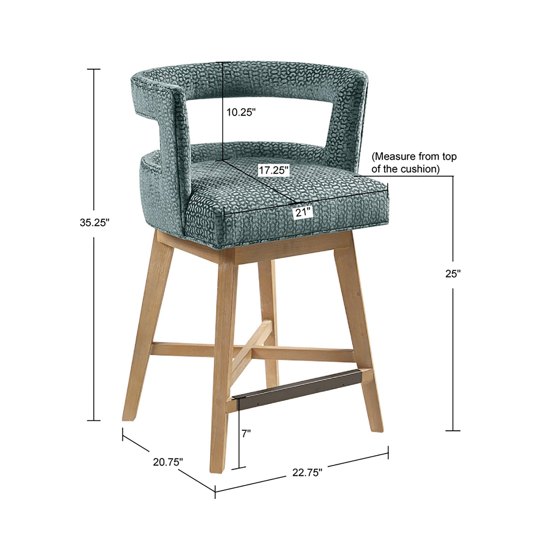 Madison Park Swivel Counter Stool