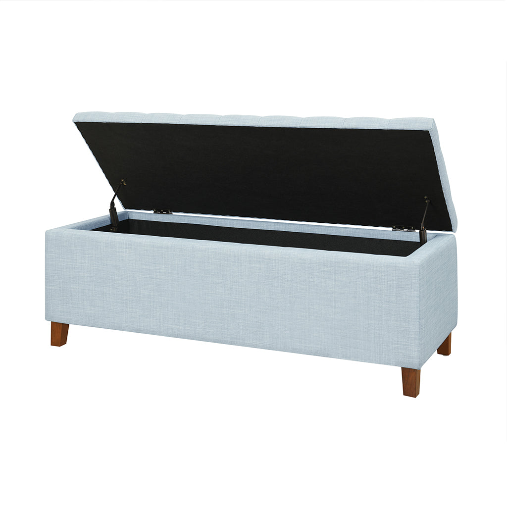 Madison Park Tufted Top Upholstered Storage Bench