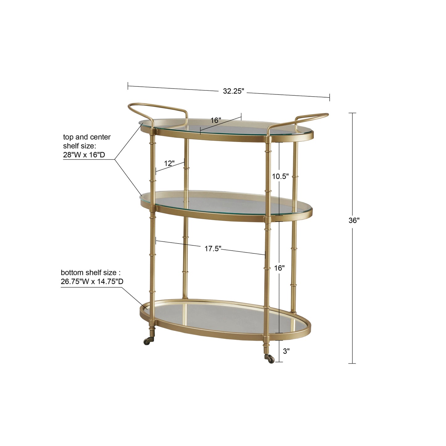 Madison Park Signature Bar Cart