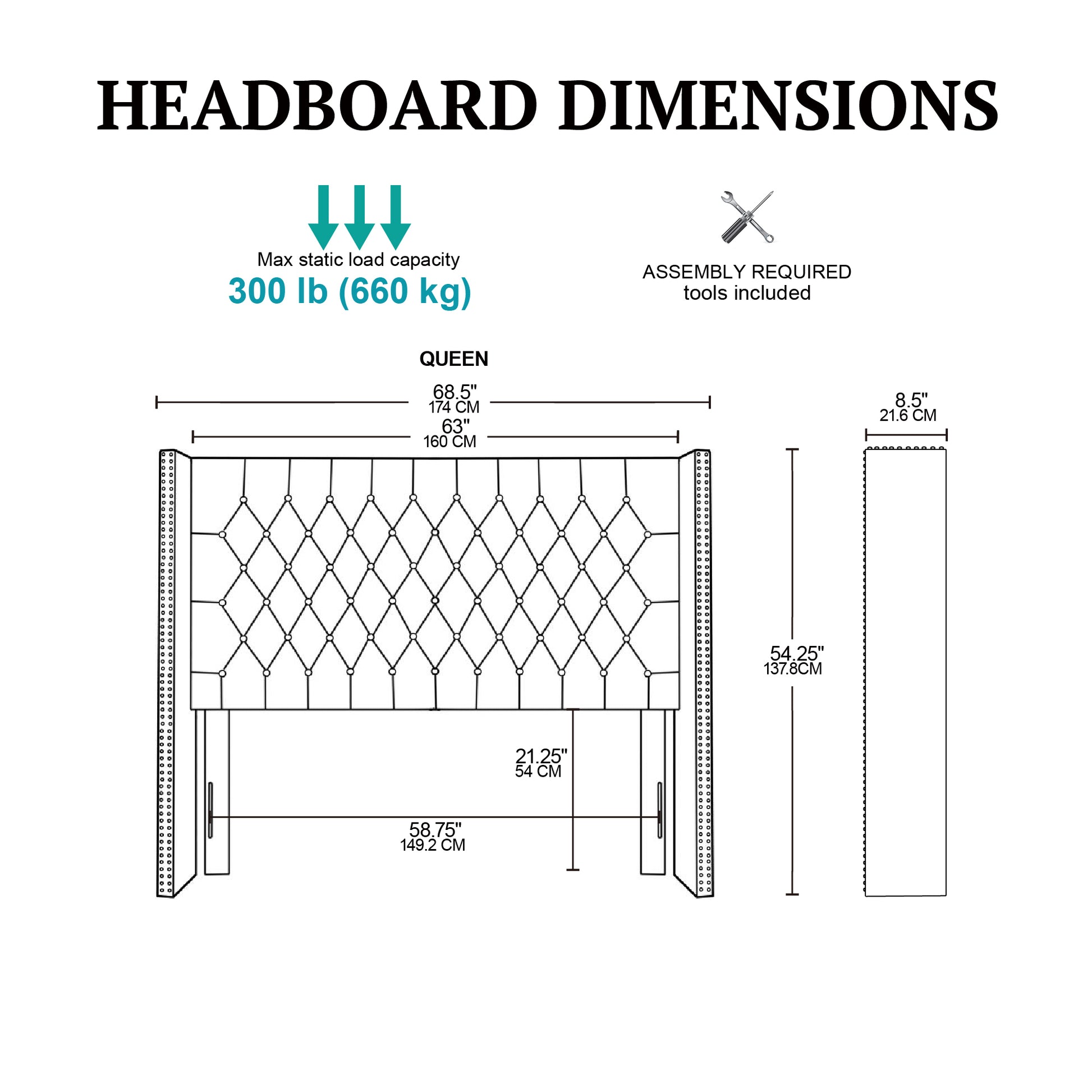 Madison Park Upholstery Headboard