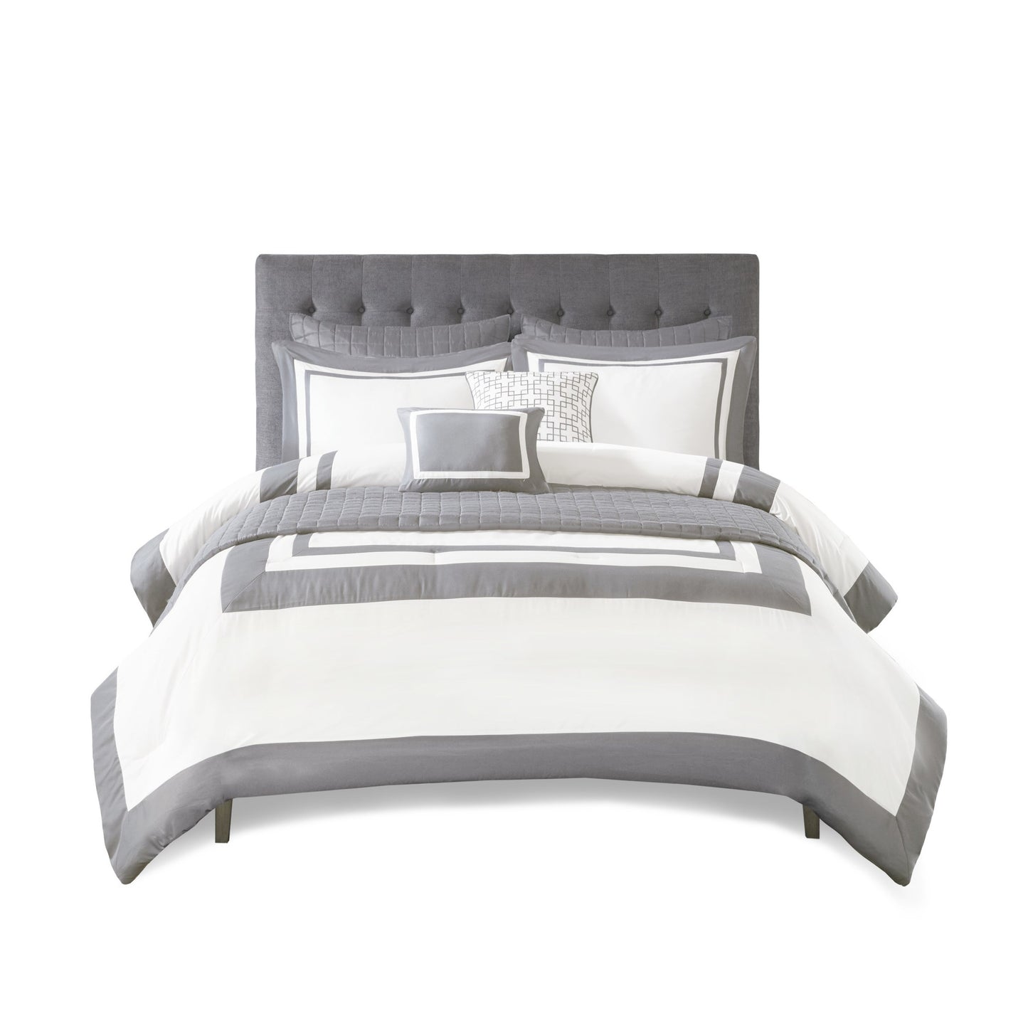 Madison Park 8 Piece Comforter and Quilt Set Collection