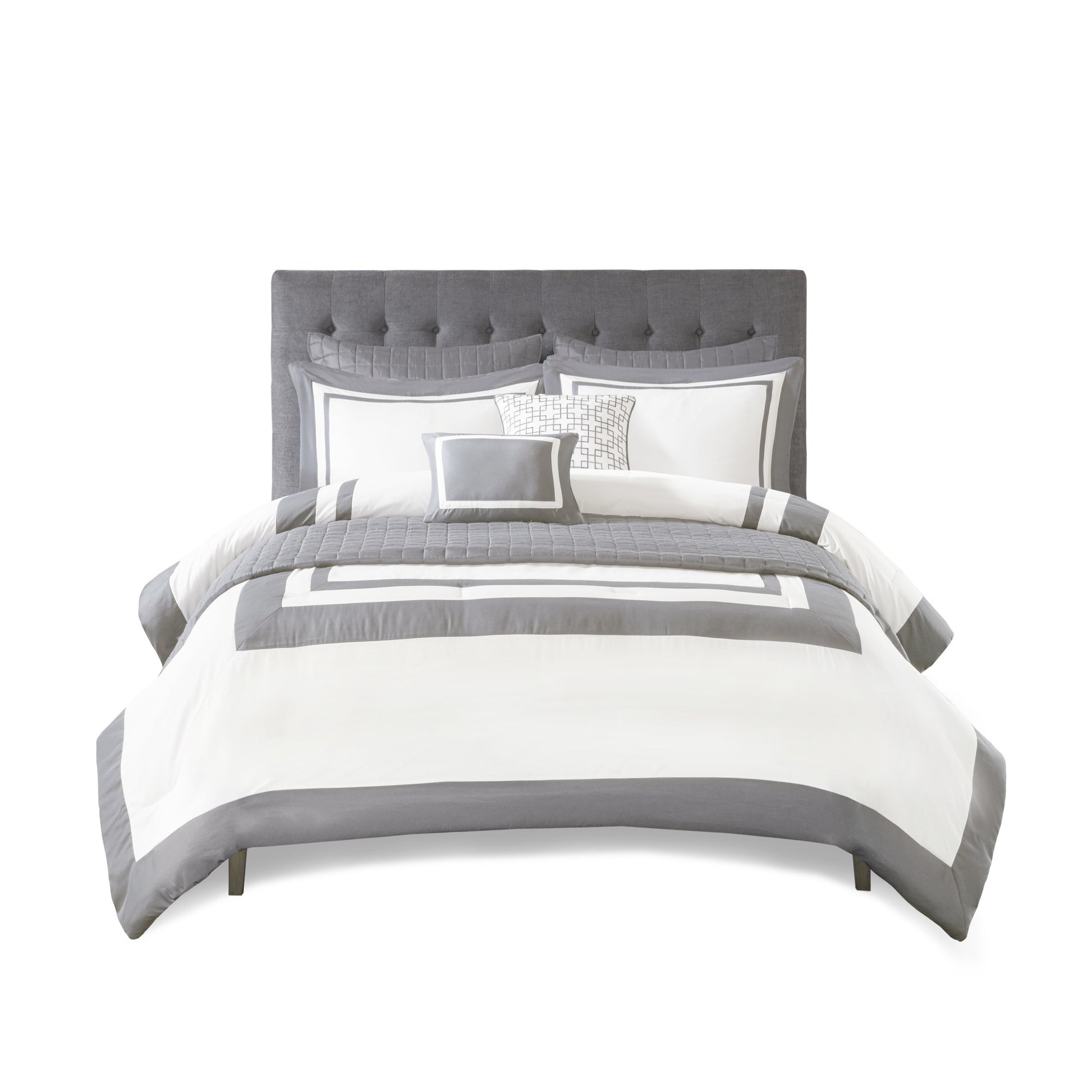Madison Park 8 Piece Comforter and Quilt Set Collection