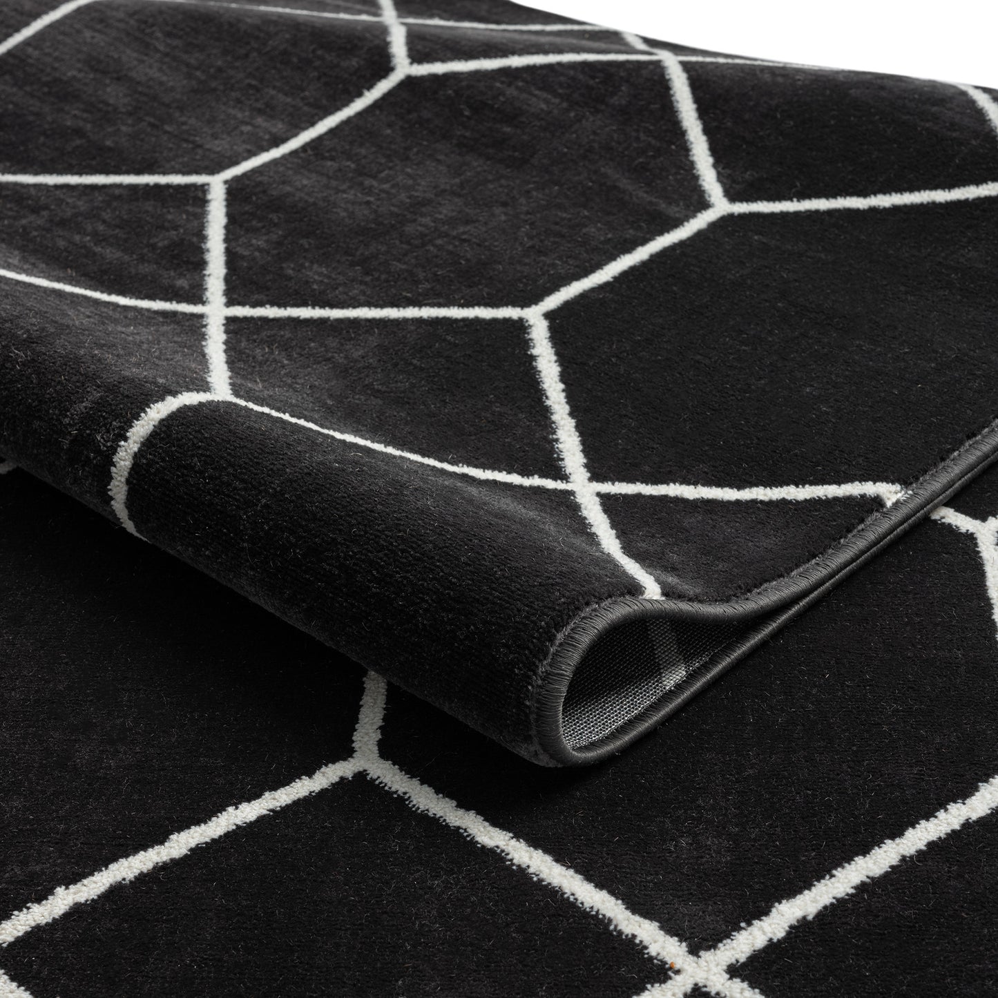 Madison Park Trellis Geometric Woven Area Rug