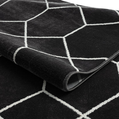Madison Park Trellis Geometric Woven Area Rug