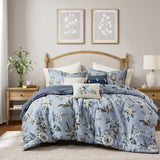 Salara 7 Piece Vintage Floral Comforter Set
