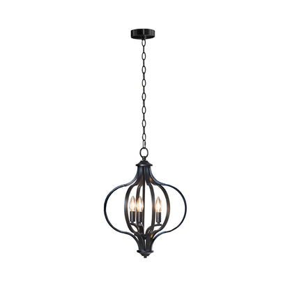 Hampton Hill 3-Light Metal Chandelier with Adjustable Chain