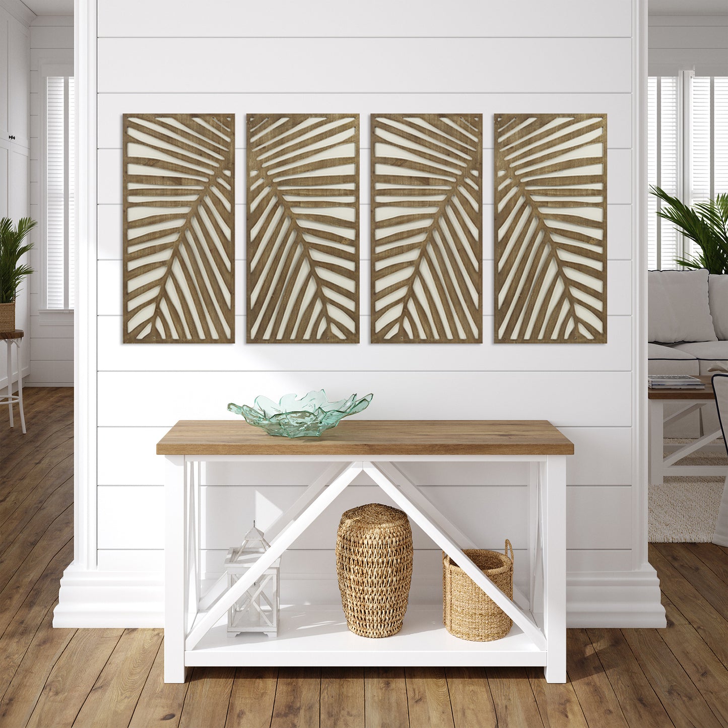 Madison Park Two-tone 2-piece Wood Panel Wall Decor Set