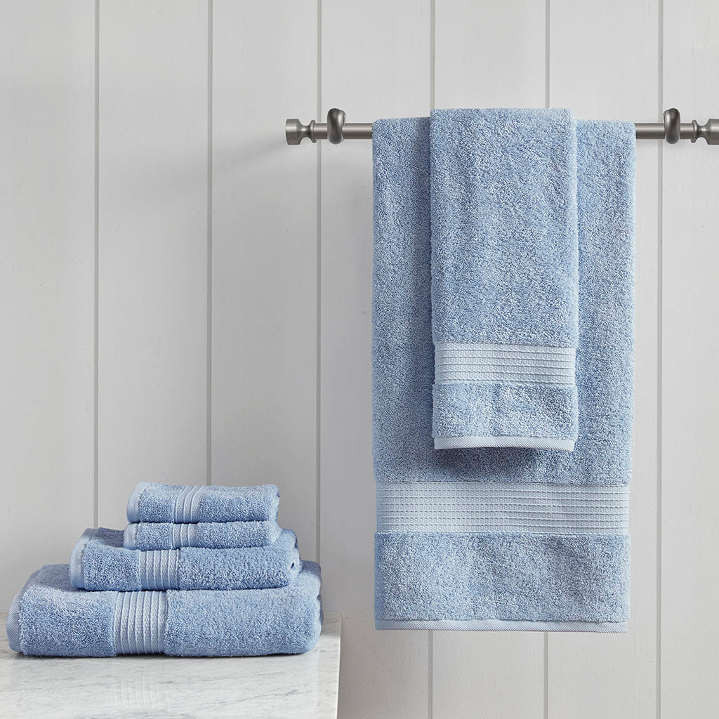 Madison Park 6 Piece Organic Cotton Towel Set