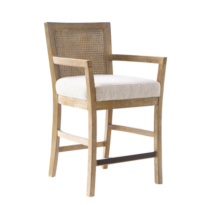 Madison Park Cane Back Counter Stool