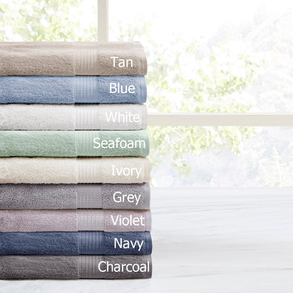 Madison Park 6 Piece Organic Cotton Towel Set