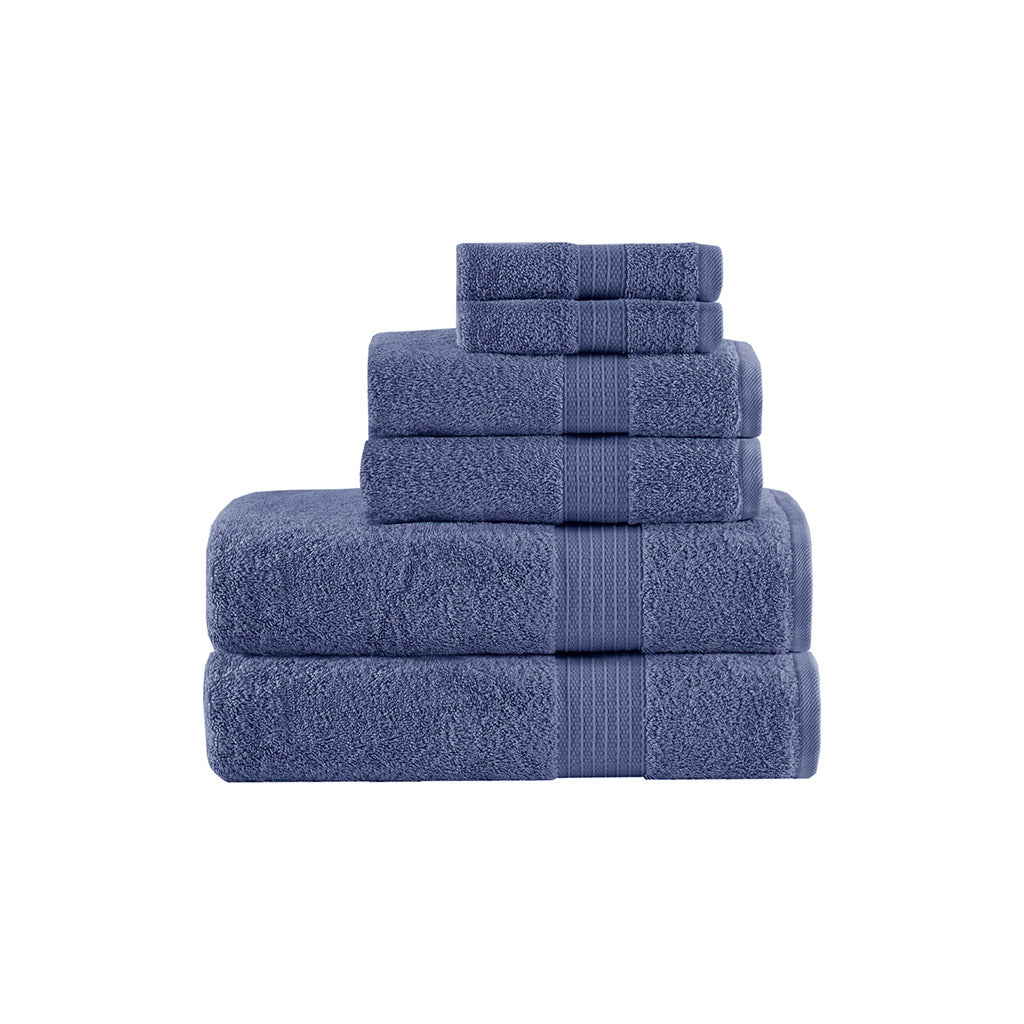 Madison Park 6 Piece Organic Cotton Towel Set