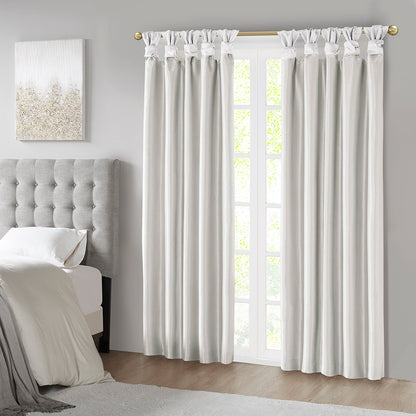 Madison Park Twist Tab Total Blackout Window Curtain Panel