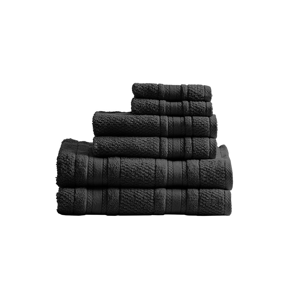 Madison Park Essentials Super Soft Cotton Quick Dry Bath Towel 6 Piece Set