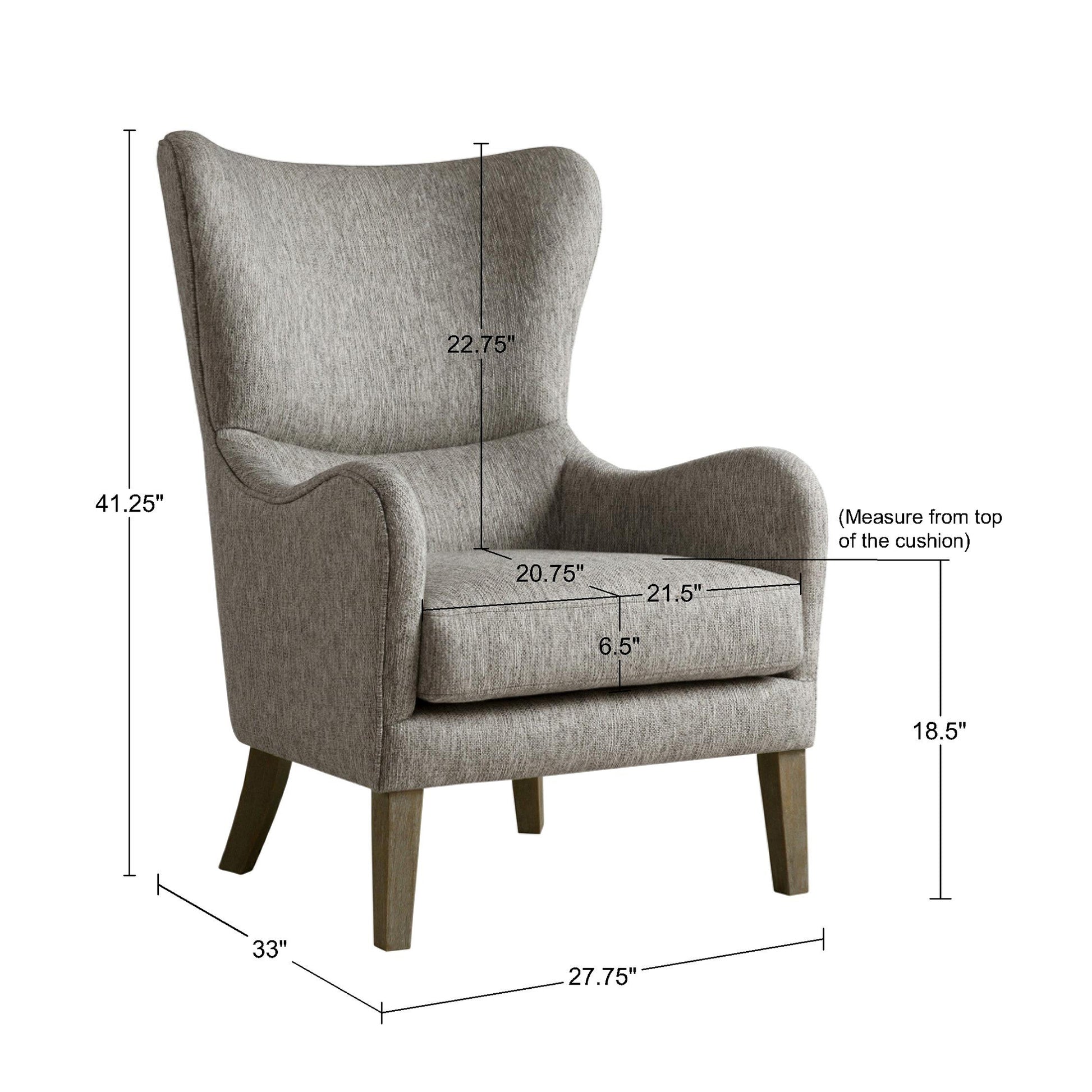 Madison Park Swoop Wing Chair