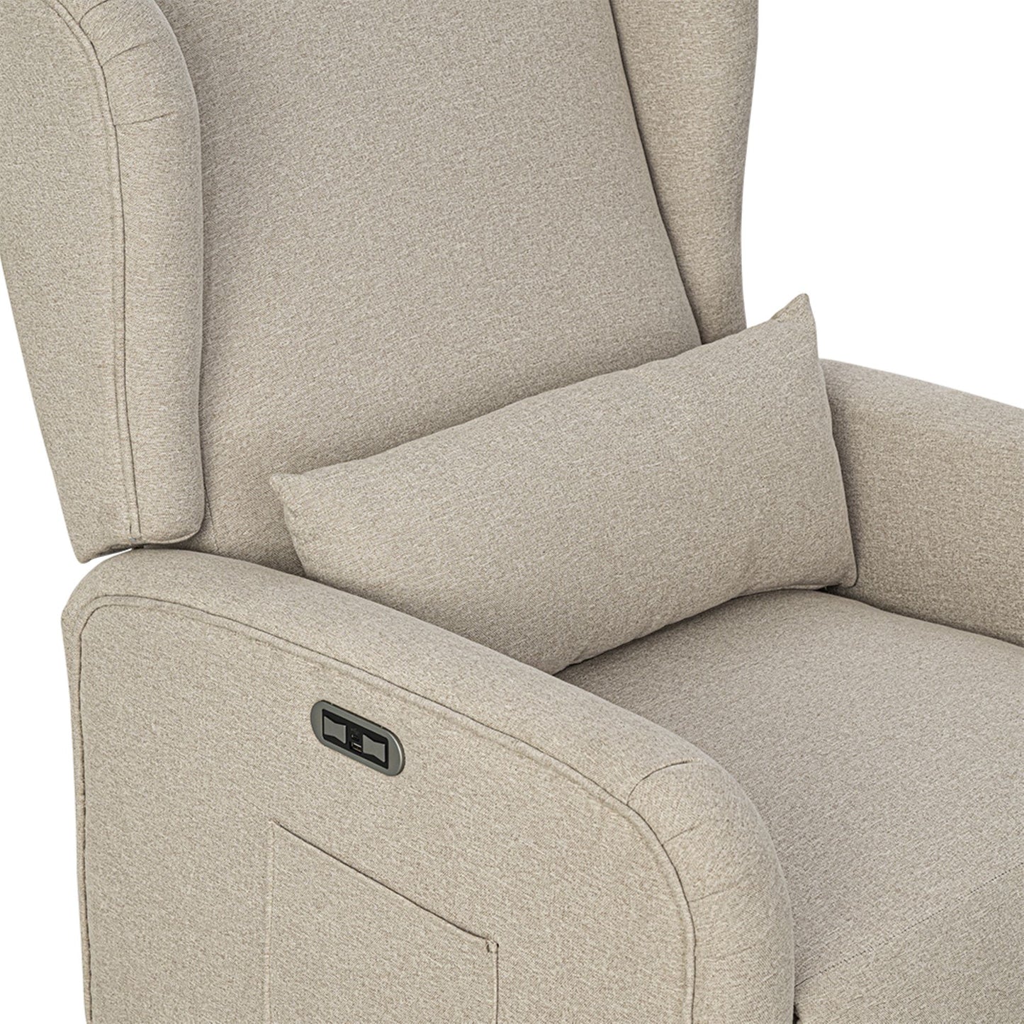 Candace Power Recliner 3-in-1 with Swivel, Glider, Charging Station
