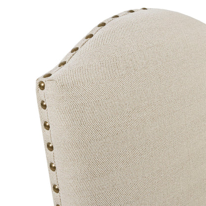 Madison Park Set of 2 High Back Dining Chairs with Skirts