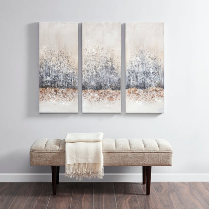 Madison Park Hand Embellished 3-Piece Canvas Wall Art Set