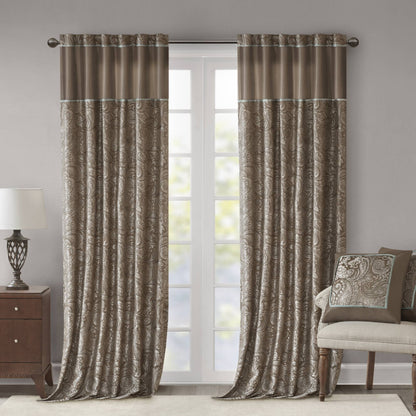 Madison Park Jacquard Curtain Panel Pair