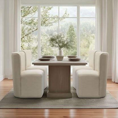 Vela Dining Chair with castors