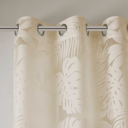 Madison Park Palm Leaf Burnout Window Sheer