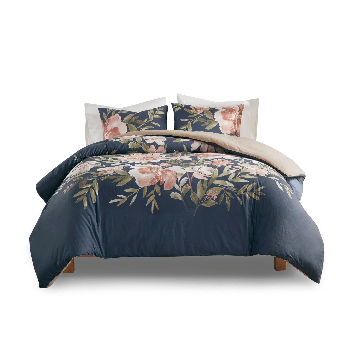 Madison Park 3 Piece Cotton Duvet Cover Set