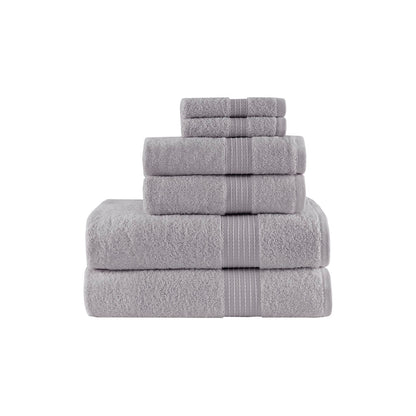 Madison Park 6 Piece Organic Cotton Towel Set