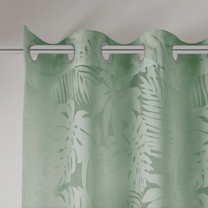 Madison Park Palm Leaf Burnout Window Sheer