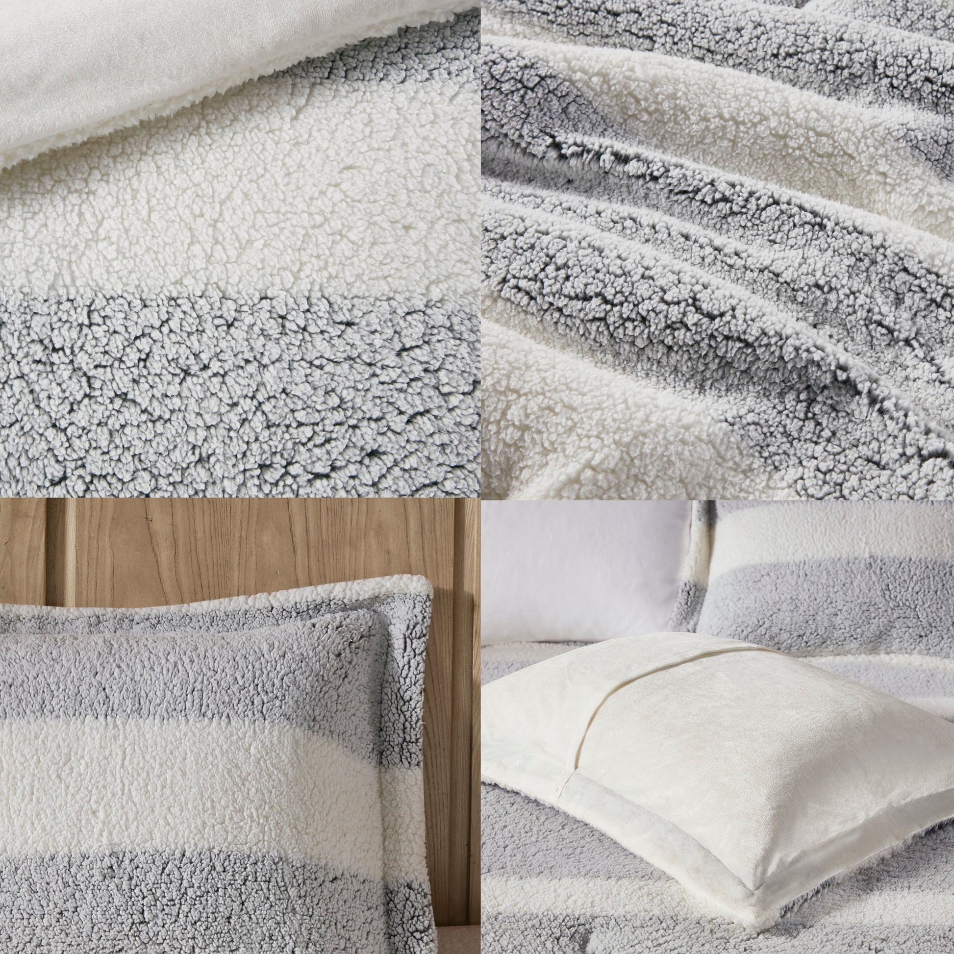 Madison Park Sherpa Comforter Set
