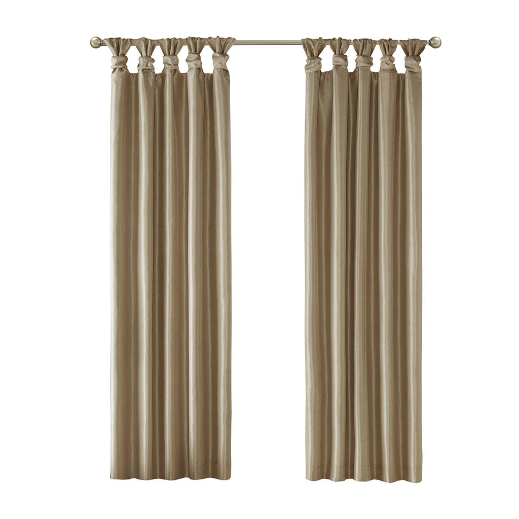 Madison Park Twist Tab Total Blackout Window Curtain Panel