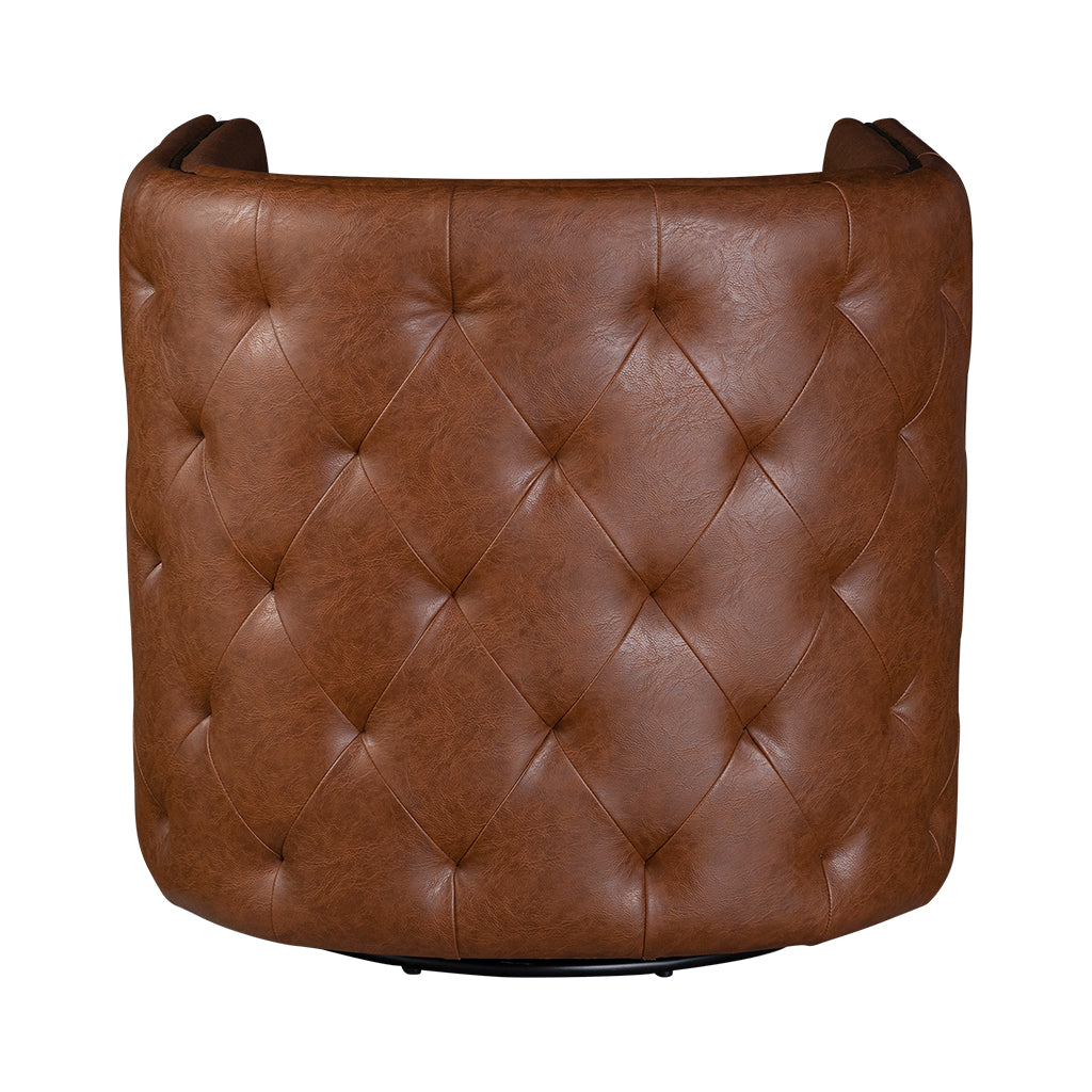 Madison Park Tufted Barrel Swivel Chair