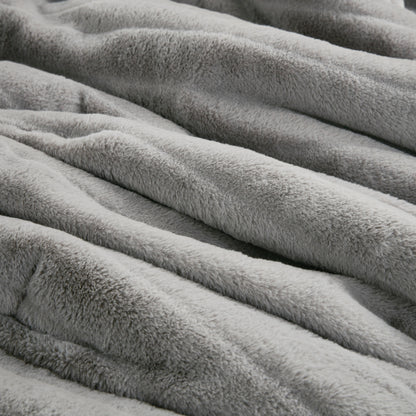 Madison Park Faux Fur Comforter Set