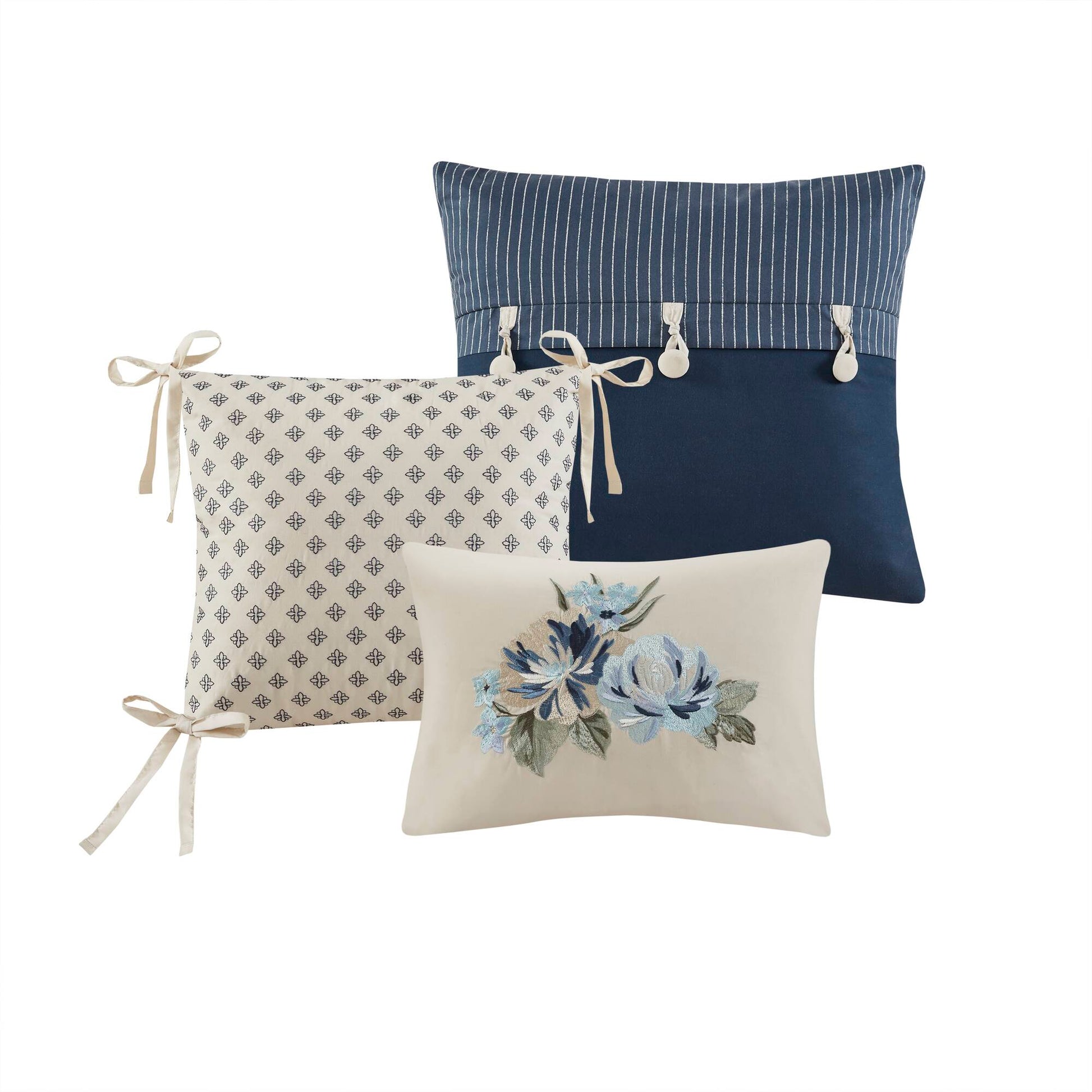 Madison Park 7 Piece Vintage Floral Comforter Set