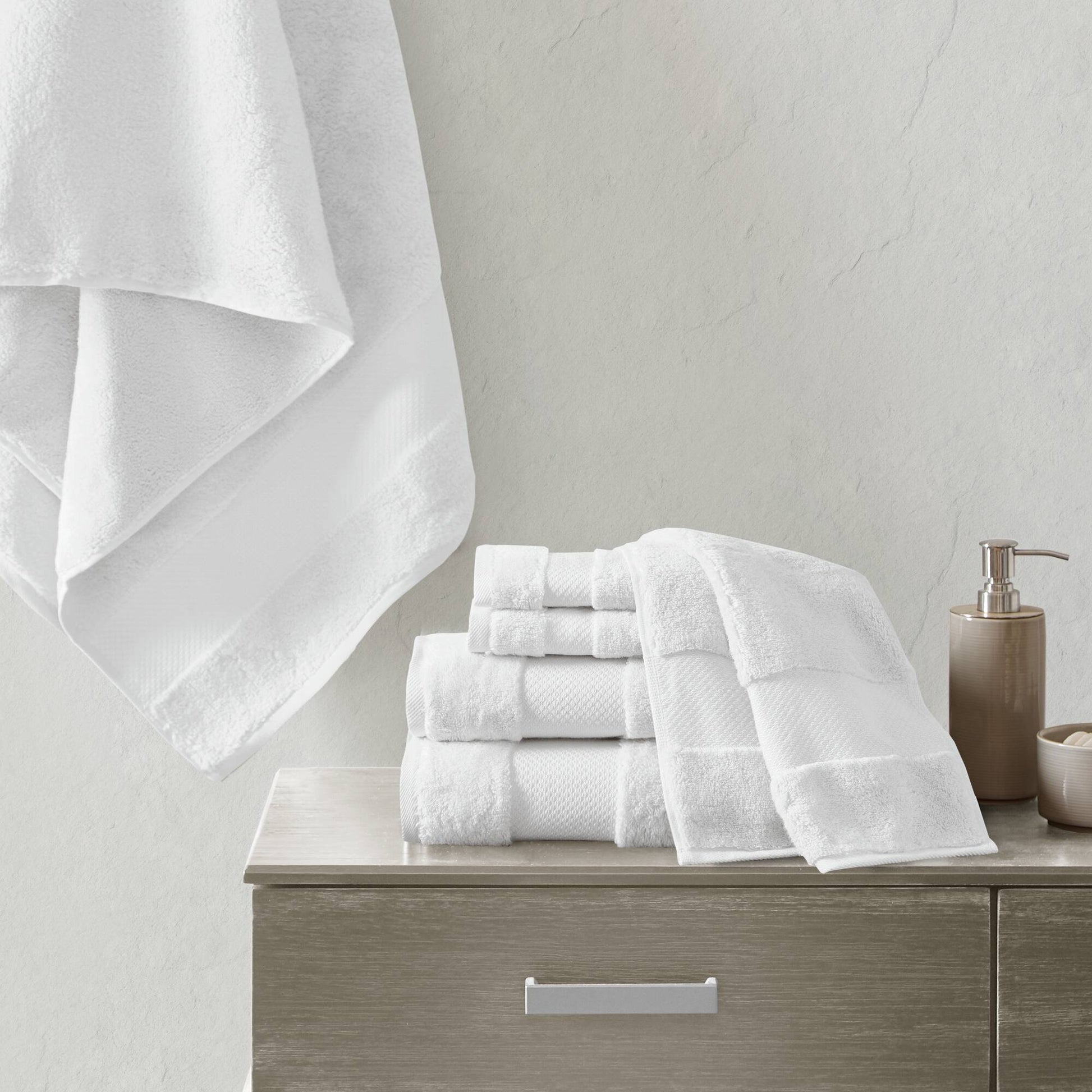 Madison Park Signature Cotton 6 Piece Bath Towel Set