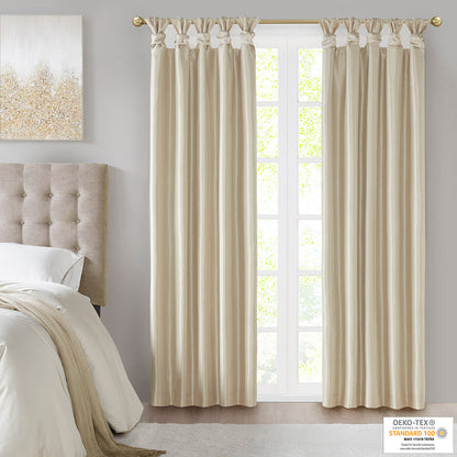 Madison Park Twist Tab Total Blackout Window Curtain Panel