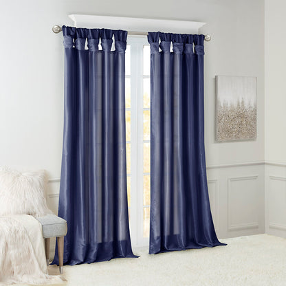 Madison Park Twist Tab Lined Window Curtain Panel