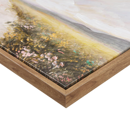 Madison Park Hand Embellished Framed Canvas Abstract Landscape Wall Art