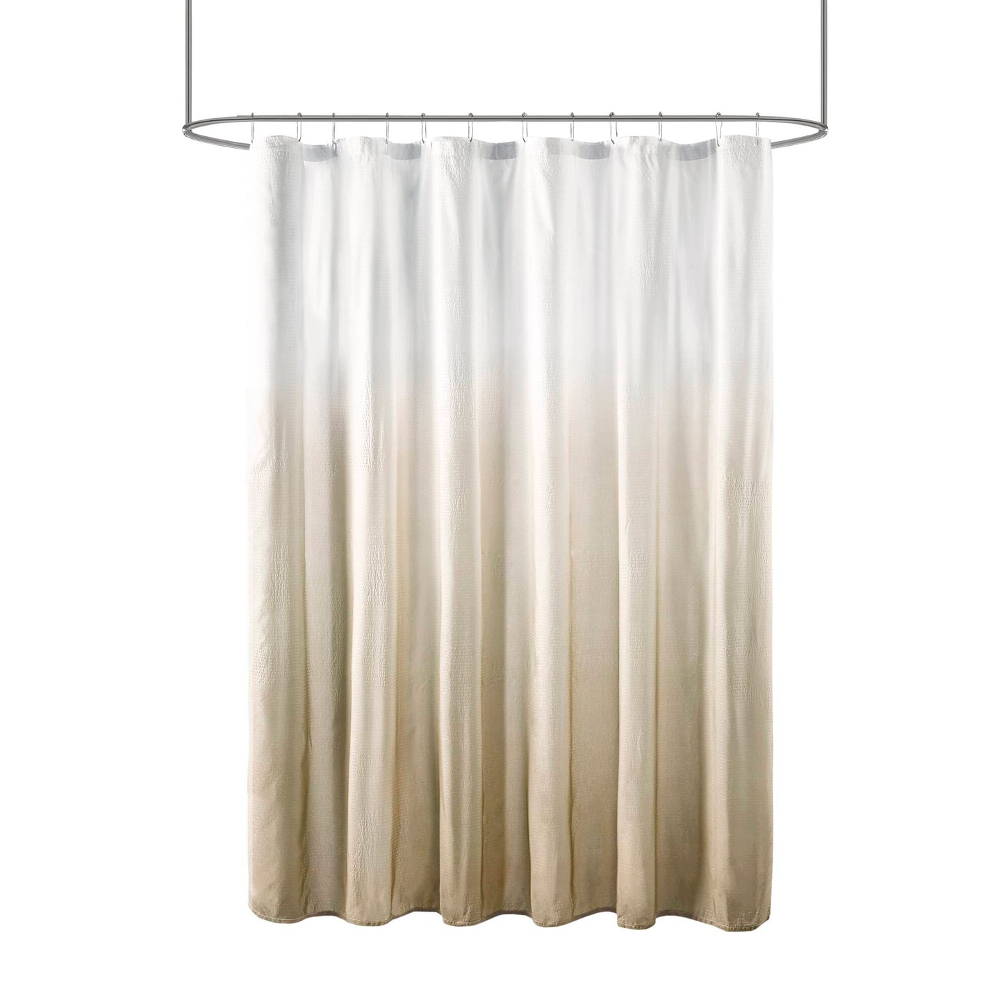 Madison Park Ombre Printed Seersucker Shower Curtain