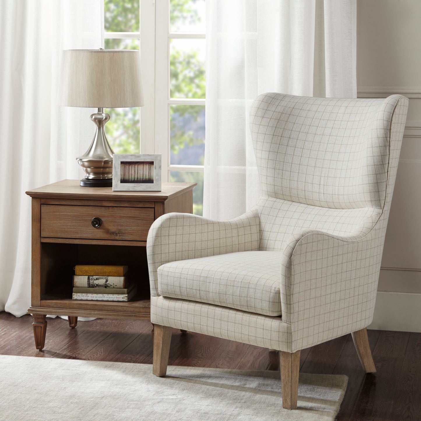 Madison Park Swoop Wing Chair