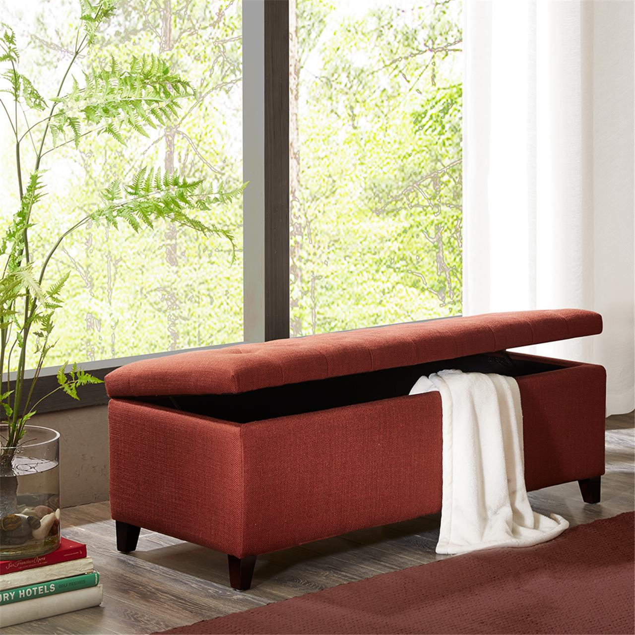 Madison Park Tufted Top Soft Close Storage Bench