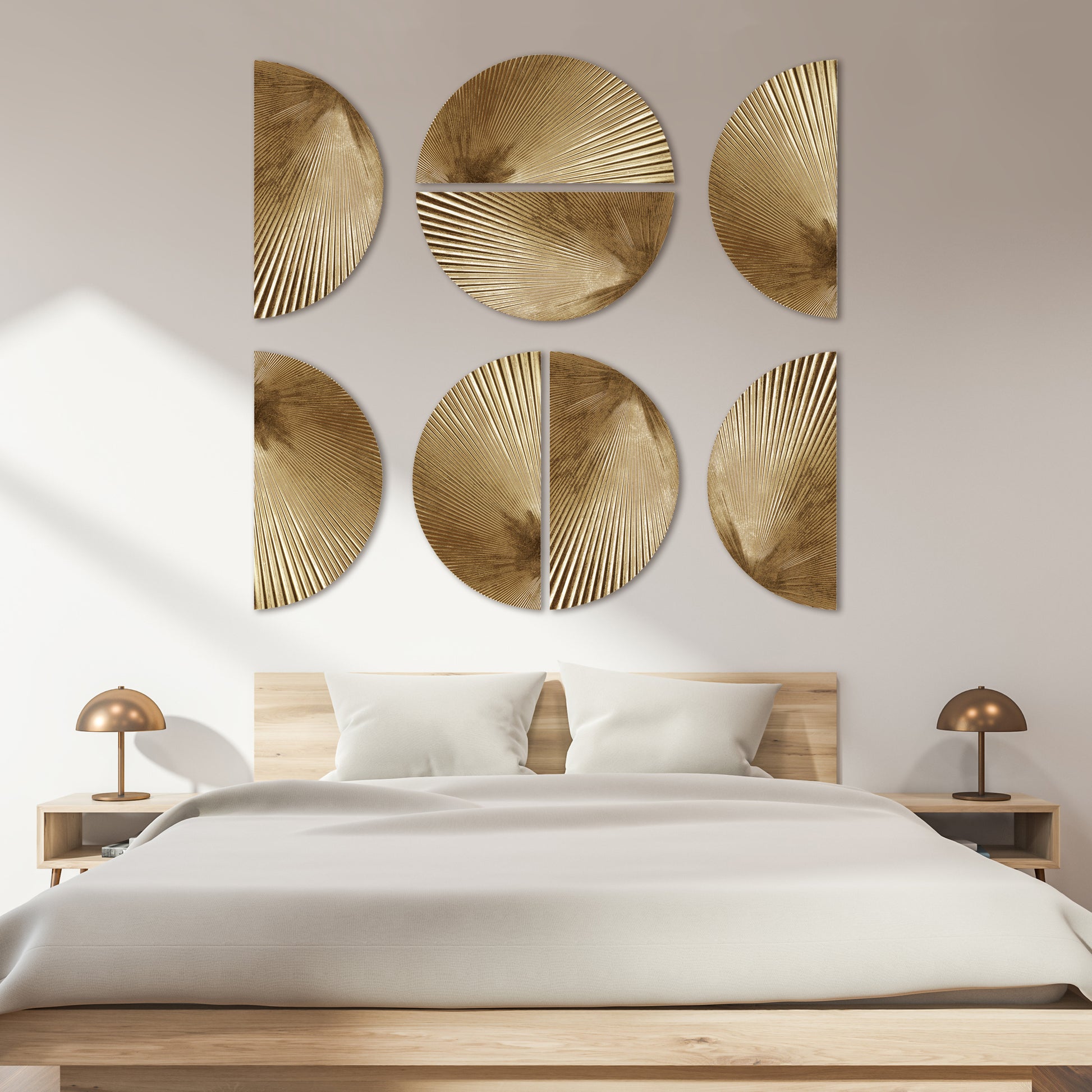 Madison Park Half-moon 2-piece Metal Wall Decor Set