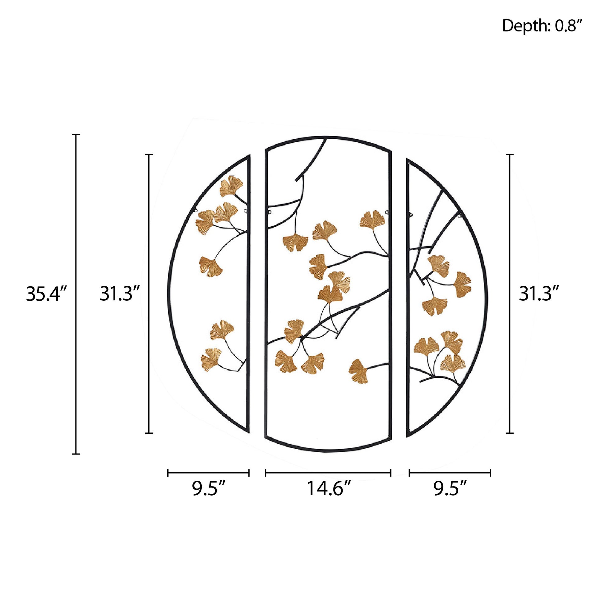 Madison Park 3-piece Metal Wall Decor Set