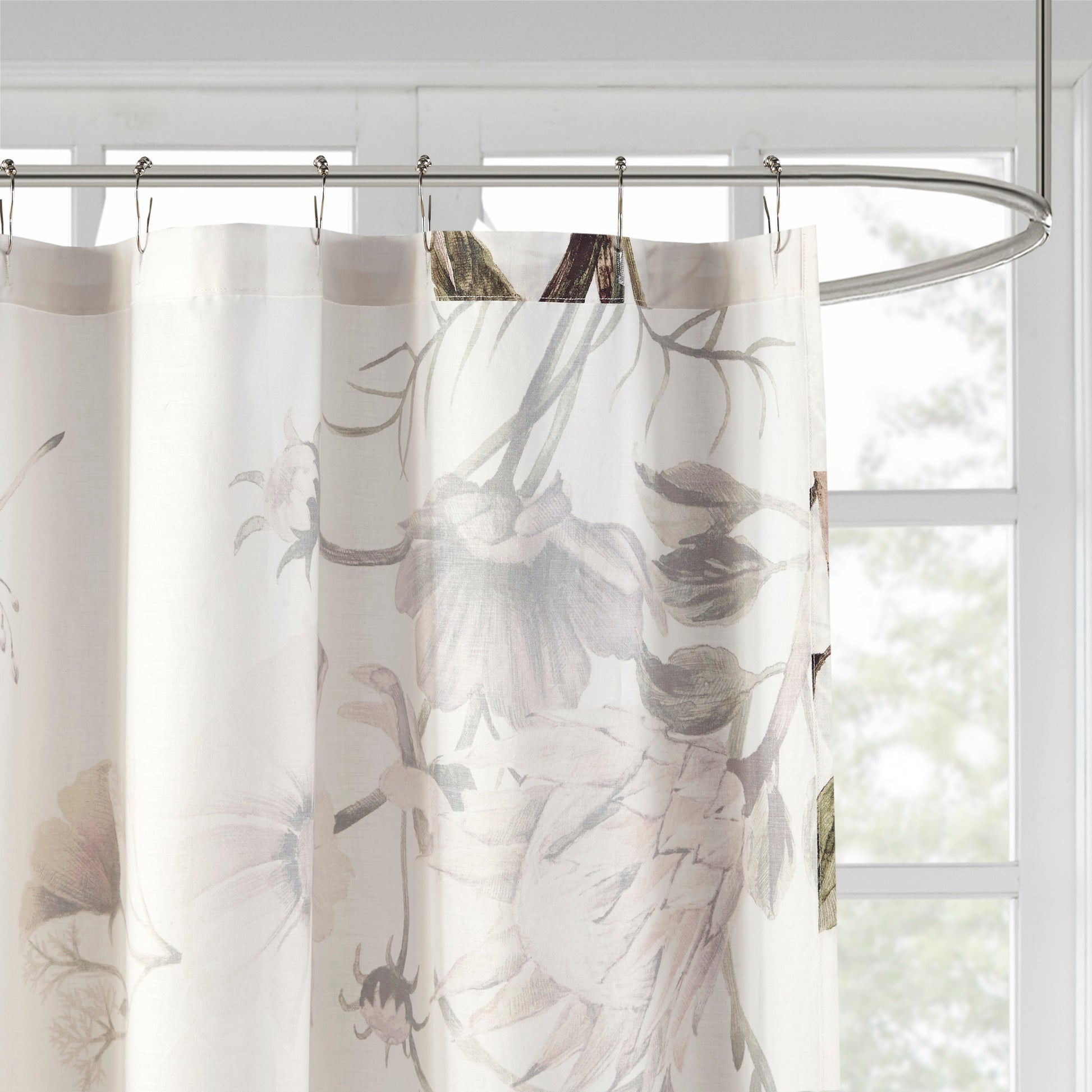 Madison Park Printed Cotton Shower Curtain