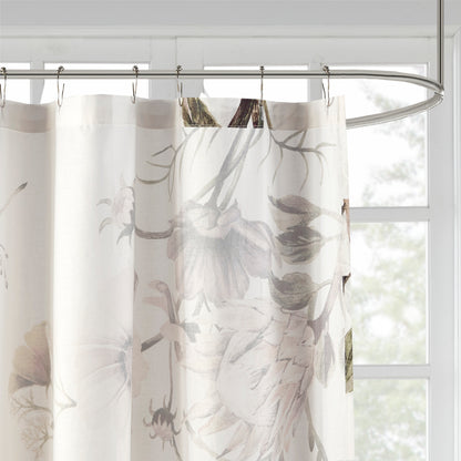 Madison Park Printed Cotton Shower Curtain