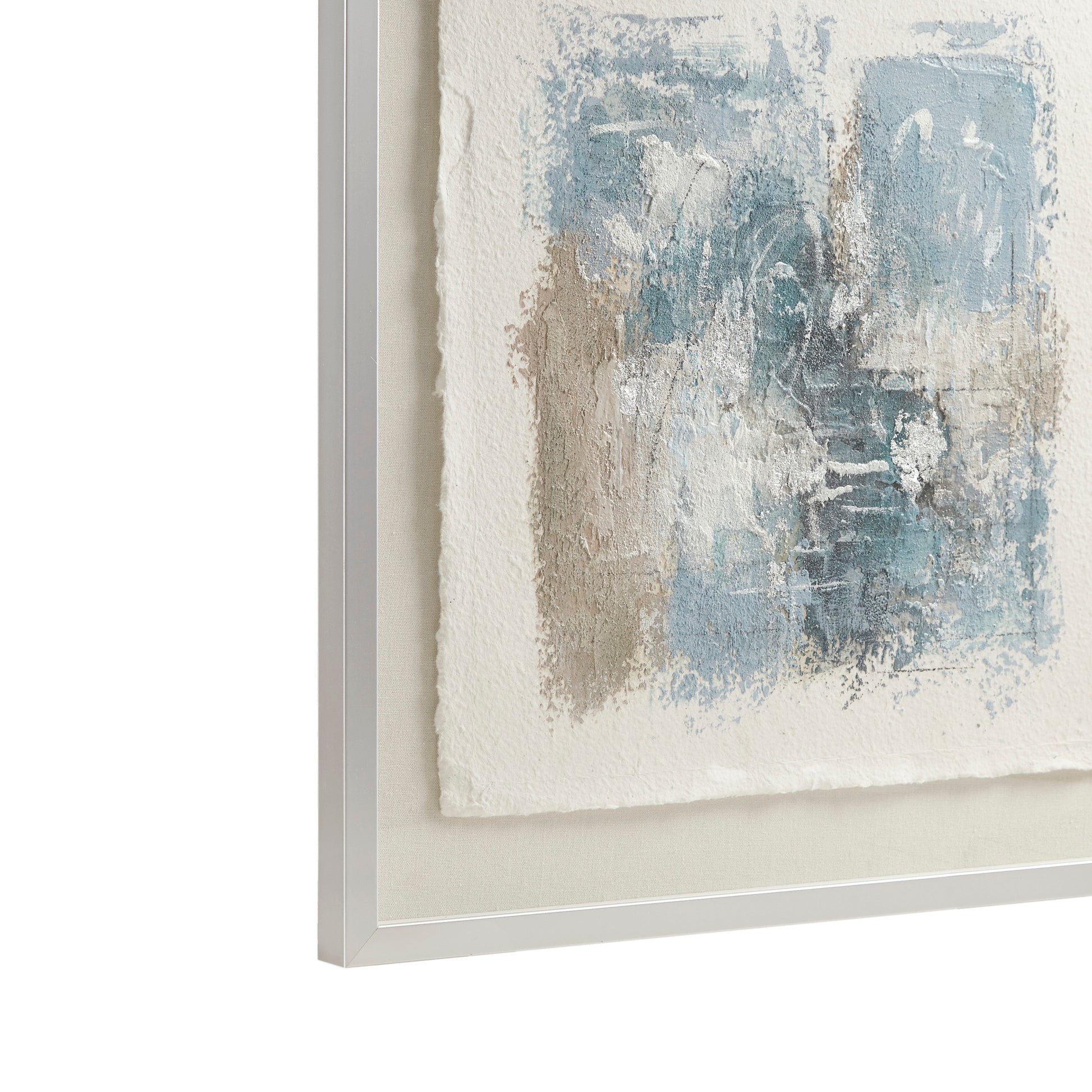 Madison Park Hand Painted Abstract Framed Glass and Matted Wall Art