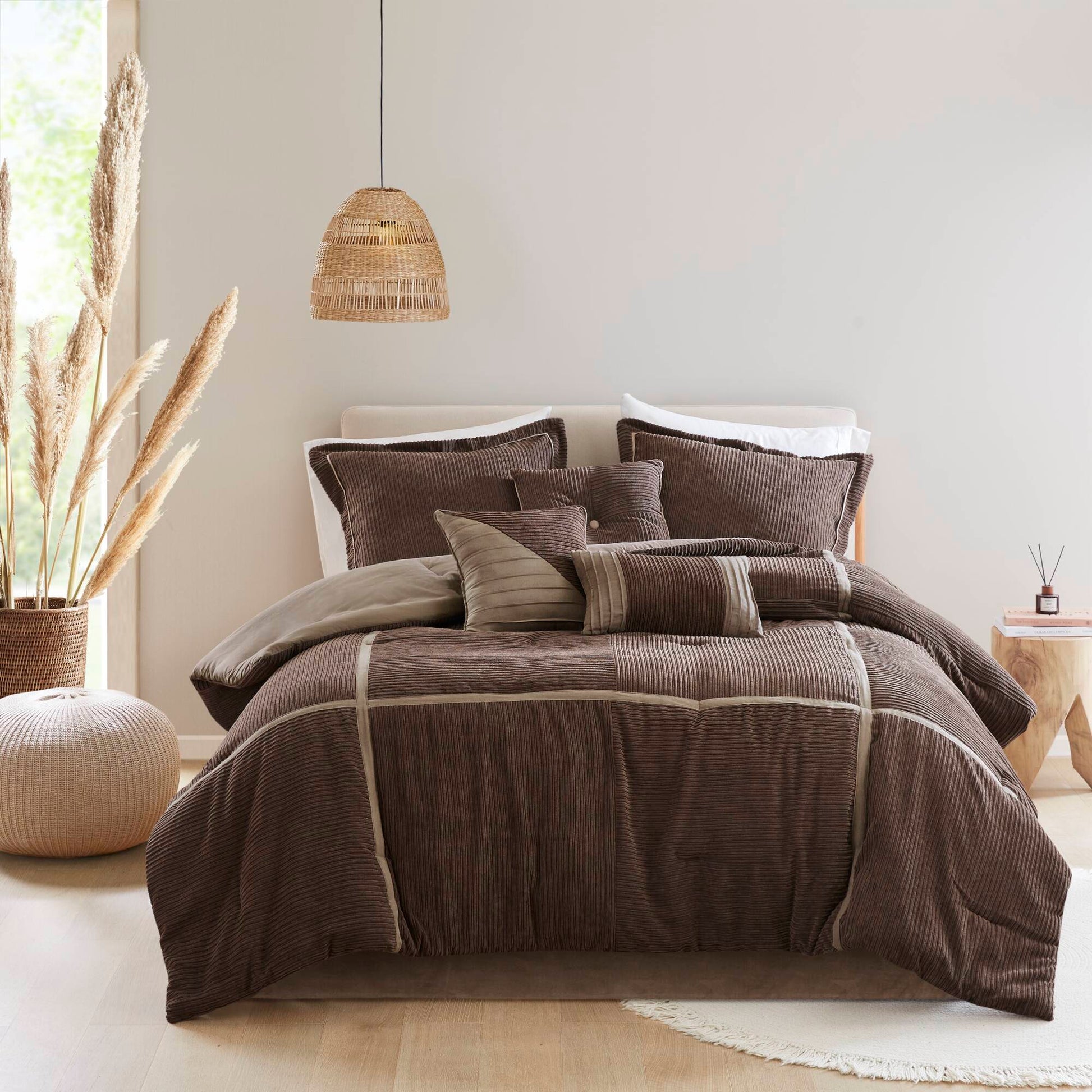 Madison Park 7 Piece Micro Corduroy Comforter Set