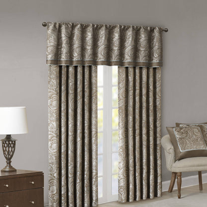 Madison Park Jacquard Curtain Panel Pair