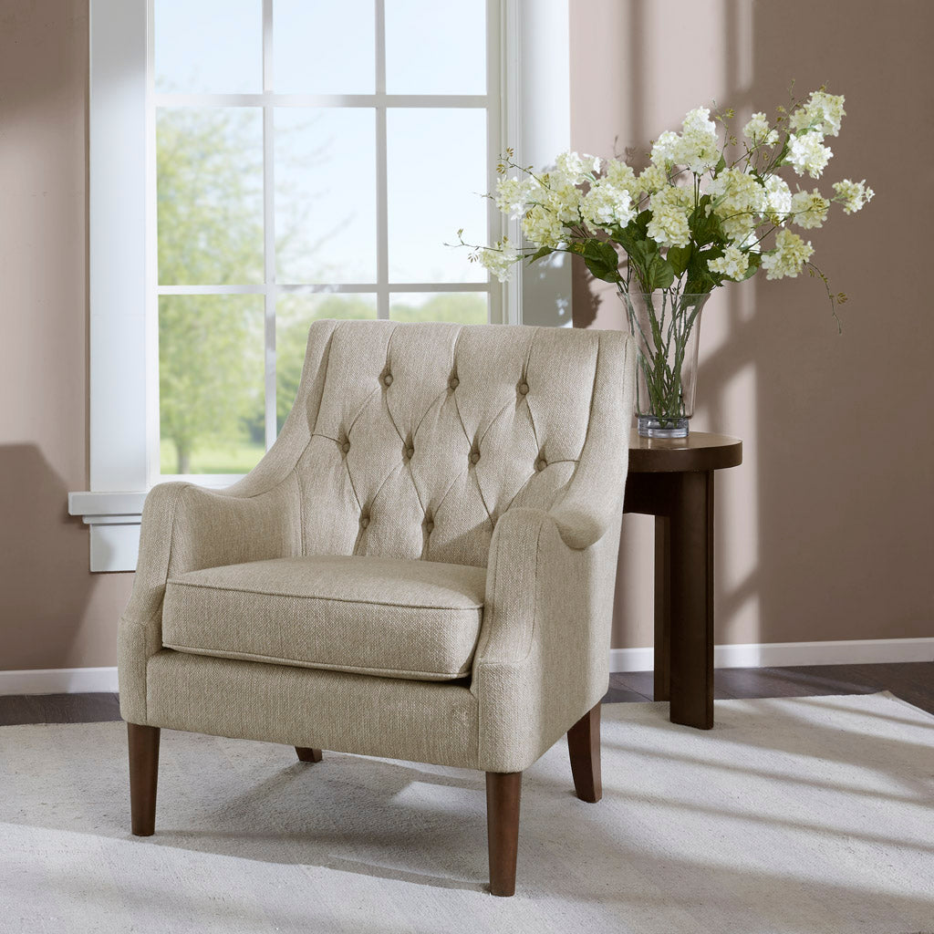 Madison Park Button Tufted Accent Chair