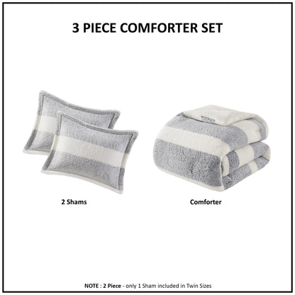 Madison Park Sherpa Comforter Set