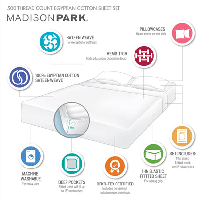 Madison Park Deep Pocket Sheet Set